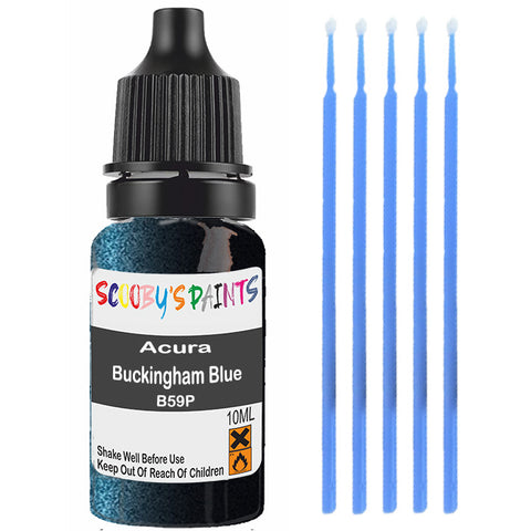 Touch Up Paint For Acura Vigor Buckingham Blue B59P Blue Scratch Stone Chip 10Ml