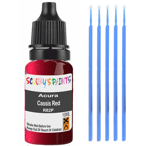 Touch Up Paint For Acura Legend Cassis Red R82P Red Scratch Stone Chip 10Ml