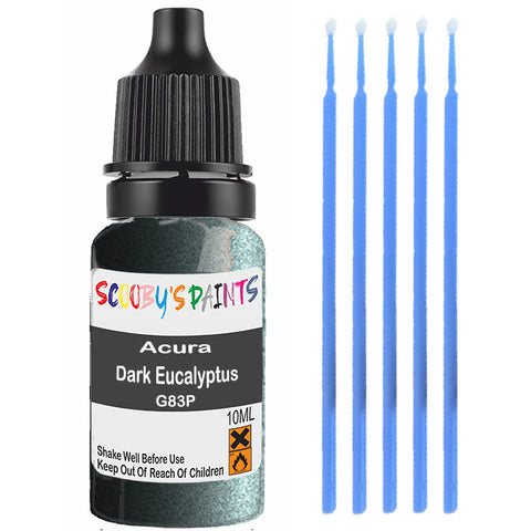 Touch Up Paint For Acura Legend Dark Eucalyptus G83P Green Scratch Stone Chip 10Ml