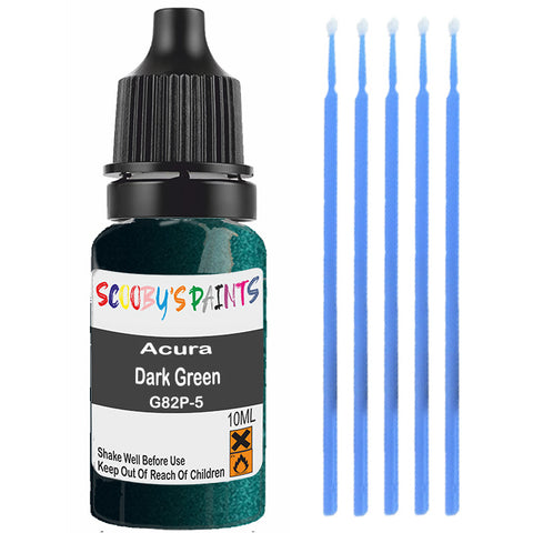 Touch Up Paint For Acura Cl Dark Green G82P-5 Green Scratch Stone Chip 10Ml