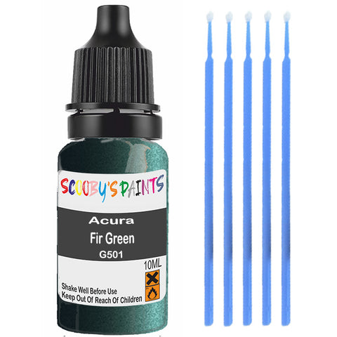 Touch Up Paint For Acura Slx Fir Green G501 Green Scratch Stone Chip 10Ml