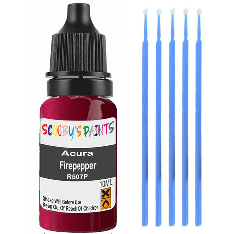 Touch Up Paint For Acura Rl Firepepper R507P Red Scratch Stone Chip 10Ml