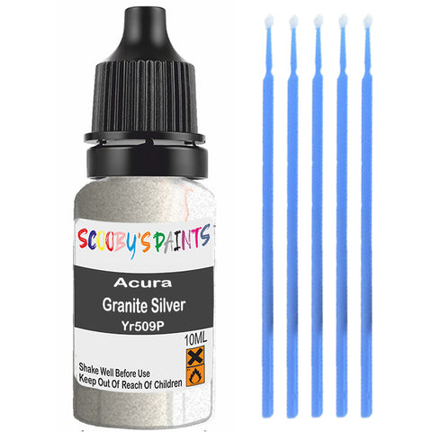 Touch Up Paint For Acura Legend Granite Silver Yr509P Silver/Grey Scratch Stone Chip 10Ml