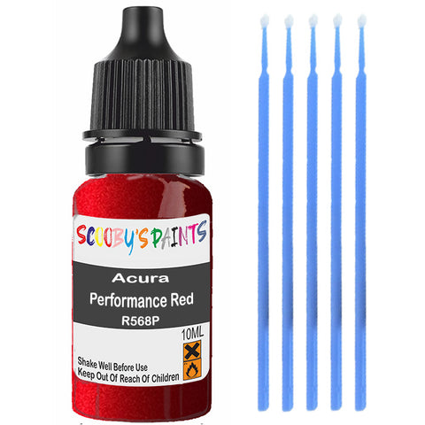 Touch Up Paint For Acura Mdx Performance Red R568P Red Scratch Stone Chip 10Ml