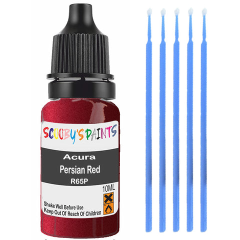 Touch Up Paint For Acura Legend Persian Red R65P Red Scratch Stone Chip 10Ml