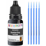 Touch Up Paint For Acura Rl Quantum Gray Nh629M Black Scratch Stone Chip 10Ml