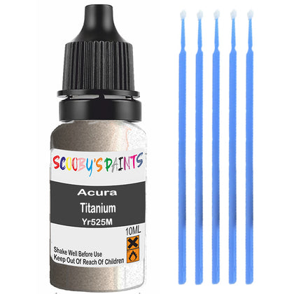 Touch Up Paint For Acura Cl Titanium Yr525M Brown/Beige/Gold Scratch Stone Chip 10Ml