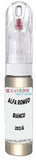 10ml–30ml touch-up kit for Alfa Romeo Mito chips and scratches, precise colour match to Bianco Gardenia Metallic 252/A