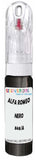 10ml–30ml touch-up kit for Alfa Romeo 147 chips and scratches, precise colour match to Nero Metallico Metallic 846/A