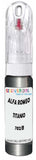 10ml–30ml touch-up kit for Alfa Romeo Brera chips and scratches, precise colour match to Titanio Metallic Opaco 702/B