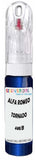 10ml–30ml touch-up kit for Alfa Romeo Mito chips and scratches, precise colour match to Tornado Blue Metallic 468/B
