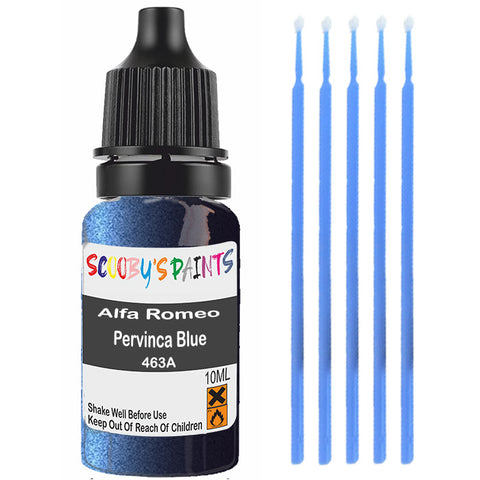 Touch Up Paint For Alfa Romeo 145146 Pervinca Blue 463A Blue Scratch Stone Chip 10Ml