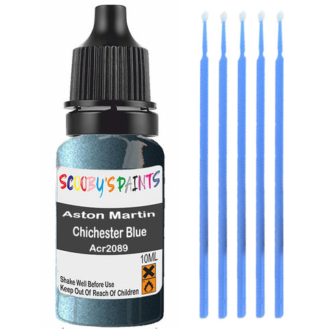 Touch Up Paint For Aston Martin V12 Vanquish Chichester Blue Acr2089 Blue Scratch Stone Chip 10Ml