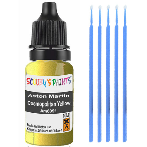 Touch Up Paint For Aston Martin V12 Vanquish Cosmopolitan Yellow Am6091 Yellow Scratch Stone Chip 10Ml