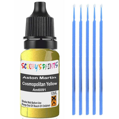 Touch Up Paint For Aston Martin V12 Vantage Cosmopolitan Yellow Am6091 Yellow Scratch Stone Chip 10Ml