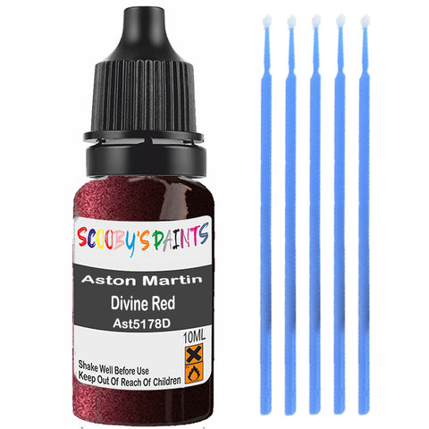 Touch Up Paint For Aston Martin All Models Divine Red Ast5178D Red Scratch Stone Chip 10Ml