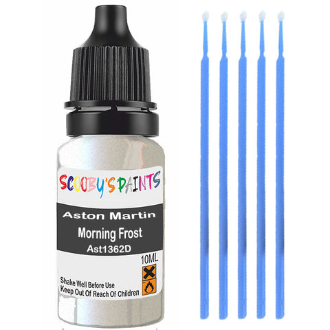 Touch Up Paint For Aston Martin All Models Morning Frost Ast1362D White Scratch Stone Chip 10Ml
