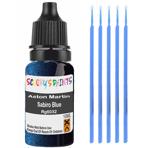 Touch Up Paint For Aston Martin All Models Sabiro Blue Rg6032 Blue Scratch Stone Chip 10Ml