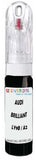 10ml–30ml touch-up kit for Audi A8 Hybrid chips and scratches, precise colour match to Brilliant Black LY9B / A2