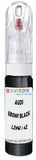 10ml–30ml touch-up kit for Audi S4 Cabrio chips and scratches, precise colour match to Ebony Black Pearl LZ9W / 4Z