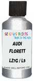 Detail brush applying Silver Metallic to a small door scratch on an Audi Q4, clean OEM finish