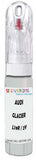 10ml–30ml touch-up kit for Audi Allroad chips and scratches, precise colour match to Glacier White Metallic LS9R / 2Y