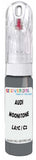 10ml–30ml touch-up kit for Audi Q4 E-Tron chips and scratches, precise colour match to Moonstone Grey Metallic LA7C / C2
