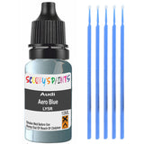 Touch Up Paint For Audi A6 Aero Blue Ly5R Blue Scratch Stone Chip 10Ml