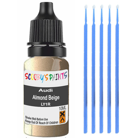 Touch Up Paint For Audi A6 Almond Beige Ly1R Beige Scratch Stone Chip 10Ml