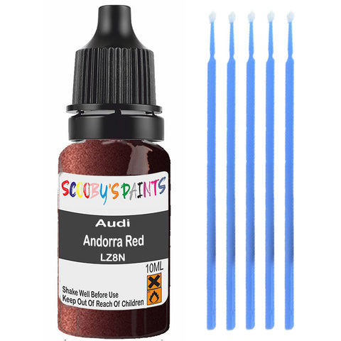 Touch Up Paint For Audi A6/S6 Andorra Red Lz8N Red Scratch Stone Chip 10Ml