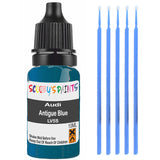 Touch Up Paint For Audi A6 Allroad Antigue Blue Lv5S Blue Scratch Stone Chip 10Ml