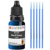 Touch Up Paint For Audi A6 Blue Of Europe Lz5T Blue Scratch Stone Chip 10Ml