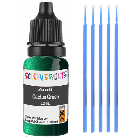 Touch Up Paint For Audi A6/S6 Cactus Green Lz6L Green Scratch Stone Chip 10Ml