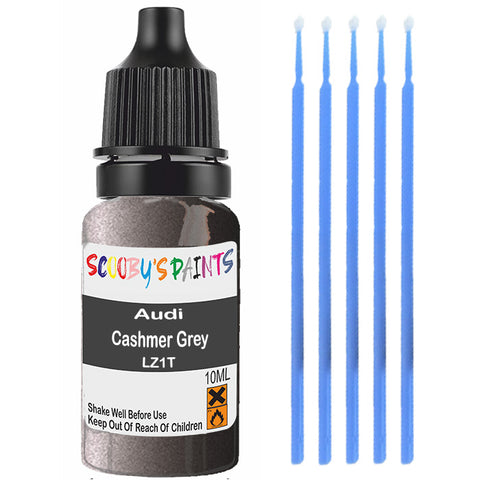 Touch Up Paint For Audi A6/S6 Cashmer Grey Lz1T Grey Scratch Stone Chip 10Ml