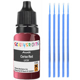 Touch Up Paint For Audi 100 Cerise Red Ly3Y Red Scratch Stone Chip 10Ml