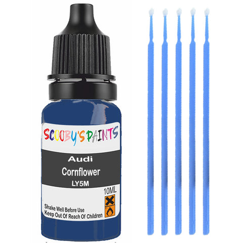 Touch Up Paint For Audi A6/S6 Cornflower Ly5M Blue Scratch Stone Chip 10Ml