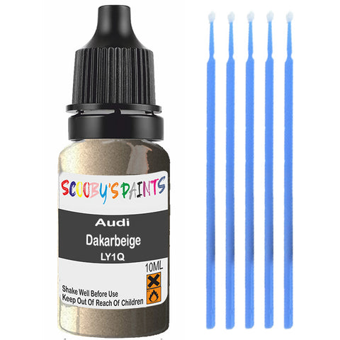 Touch Up Paint For Audi A5 Dakarbeige Ly1Q Beige Scratch Stone Chip 10Ml