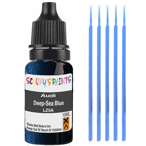 Touch Up Paint For Audi A6L Deep-Sea Blue Lz5A Blue Scratch Stone Chip 10Ml