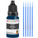 Touch Up Paint For Audi 50 Delft Blue L55Z Blue Scratch Stone Chip 10Ml