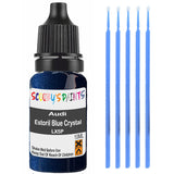 Touch Up Paint For Audi A4 Estoril Blue Crystal Lx5P Blue Scratch Stone Chip 10Ml