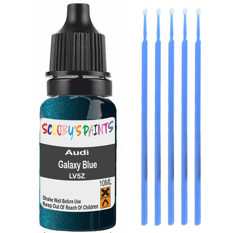 Touch Up Paint For Audi A1 Galaxy Blue Lv5Z Blue Scratch Stone Chip 10Ml