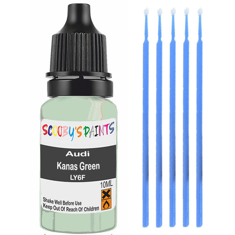Touch Up Paint For Audi A6 Kanas Green Ly6F Green Scratch Stone Chip 10Ml