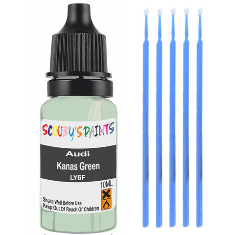 Touch Up Paint For Audi A5 Kanas Green Ly6F Green Scratch Stone Chip 10Ml