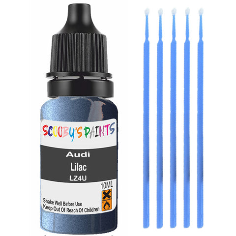 Touch Up Paint For Audi A3 Cabrio Lilac Lz4U Blue Scratch Stone Chip 10Ml