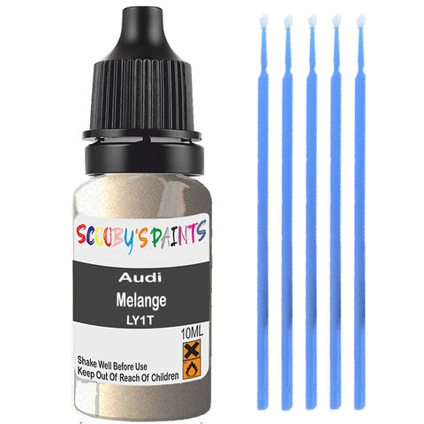 Touch Up Paint For Audi A4 Melange Ly1T Beige Scratch Stone Chip 10Ml