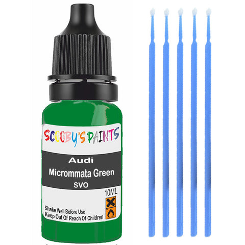 Touch Up Paint For Audi A8 Micrommata Green Svo Green Scratch Stone Chip 10Ml