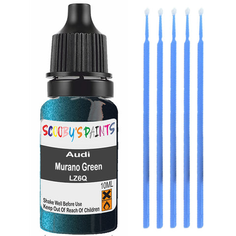 Touch Up Paint For Audi A3 Cabrio Murano Green Lz6Q Green Scratch Stone Chip 10Ml
