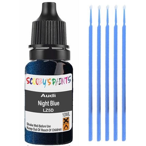 Touch Up Paint For Audi A8 Night Blue Lz5D Blue Scratch Stone Chip 10Ml