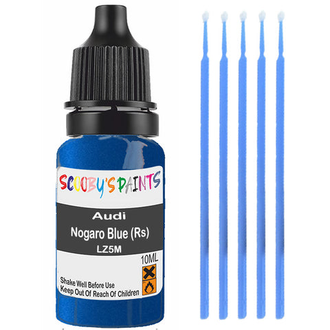 Touch Up Paint For Audi A8 Nogaro Blue (Rs) Lz5M Blue Scratch Stone Chip 10Ml