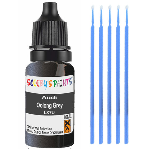 Touch Up Paint For Audi A6 Limo Oolong Grey Lx7U Grey Scratch Stone Chip 10Ml